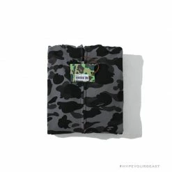 Hypeyourbeast Clothes BAPE Camo Hoodie Shark Head 'GREY'