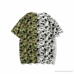 Hypeyourbeast BAPE Chinese Style Ink 10th Anniversary Camouflage Tee Shirt 'Green & White' Clothes