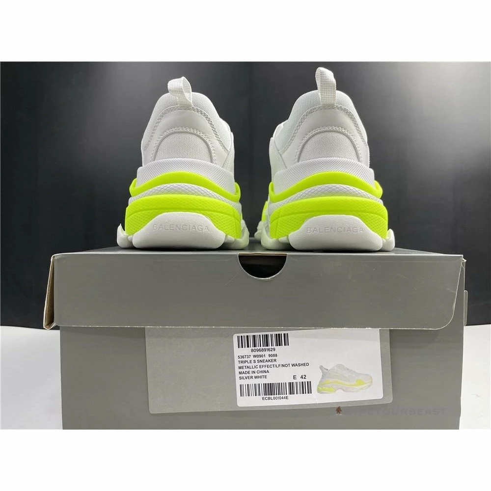 HypeYourBeast BCG Triple S White Neon Yellow Balenciaga Triple S 6 HypeYourBeast BCG Triple S White Neon Yellow Balenciaga Triple S