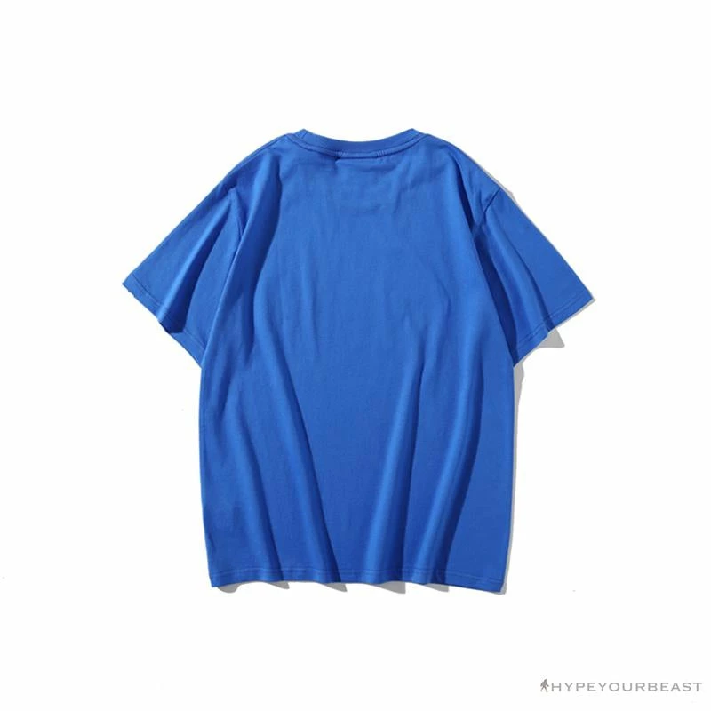 Hypeyourbeast Clothes BAPE Little Ape Head Colorful Classic Tee Shirt 'BLUE' 2 Hypeyourbeast Clothes BAPE Little Ape Head Colorful Classic Tee Shirt 'BLUE'