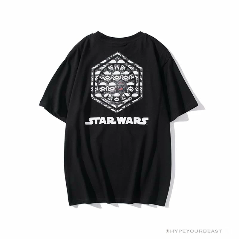Hypeyourbeast BAPE X Star Wars Collaboration Black Warrior Tee Shirt 'BLACK' 2 Hypeyourbeast BAPE X Star Wars Collaboration Black Warrior Tee Shirt 'BLACK'