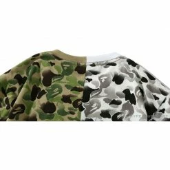 Hypeyourbeast BAPE Chinese Style Ink 10th Anniversary Camouflage Tee Shirt 'Green & White' Clothes