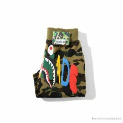 Hypeyourbeast Clothes BAPE X READYMADE Tiger Head Foam Camouflage Shorts 'GREEN'