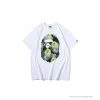 Hypeyourbeast BAPE Green Ape Head Blue Storm Tee Shirt 'WHITE' Clothes