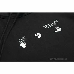 HypeYourBeast Off White Hoodie Black GREY Hoodies & Jackets
