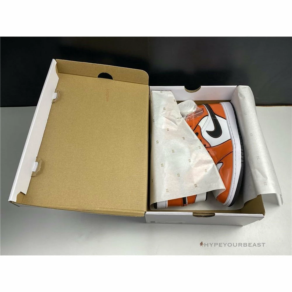 Hypeyourbeast Air Jordan 1 Mid Turf Orange Patent 6 Hypeyourbeast Air Jordan 1 Mid Turf Orange Patent