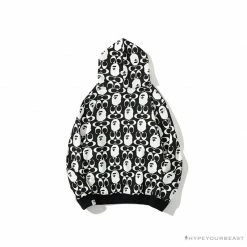 Hypeyourbeast Clothes BAPE X COACH Co-Branded Black-White Hoodie