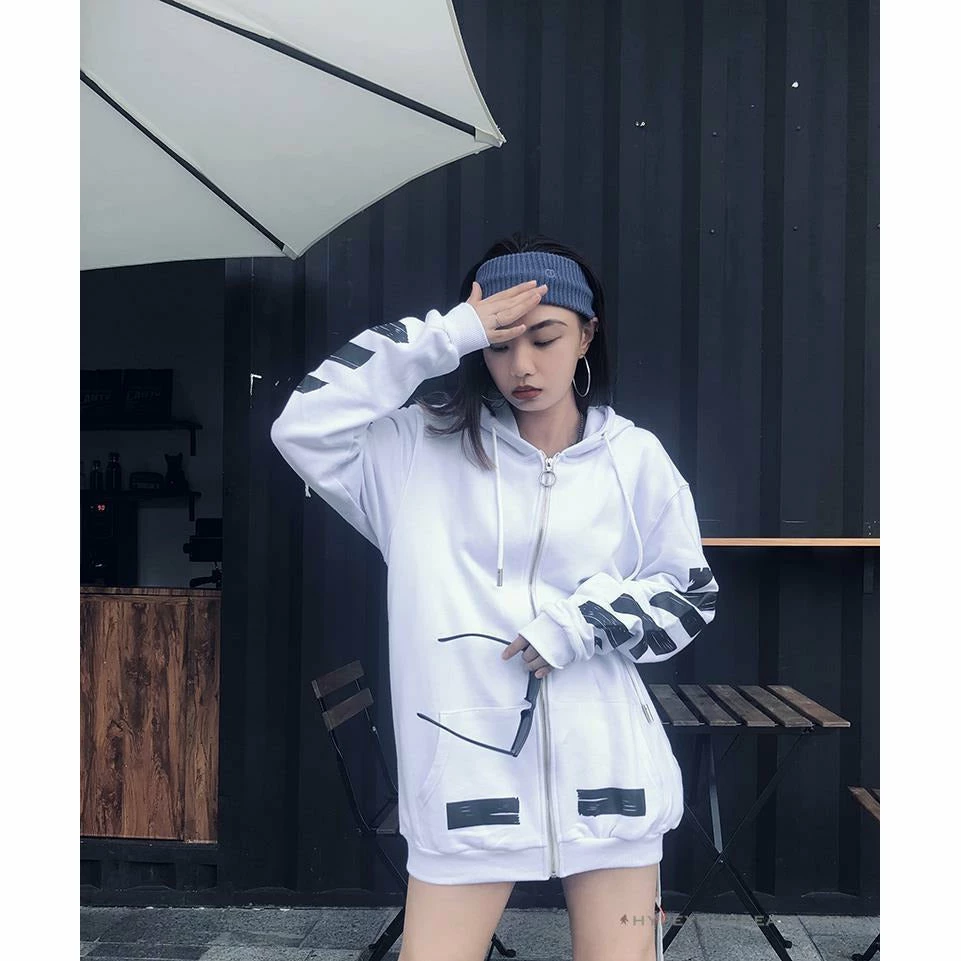 HypeYourBeast Hoodies & Jackets Off White Hoodie White & Black 4 HypeYourBeast Hoodies & Jackets Off White Hoodie White & Black