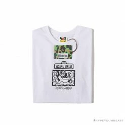 Hypeyourbeast BAPE Baby Milo Sesame Street Plain Tee Shirt 'WHITE' Clothes 8 Hypeyourbeast BAPE Baby Milo Sesame Street Plain Tee Shirt 'WHITE' Clothes