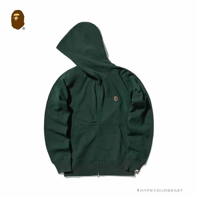 Hypeyourbeast BAPE Classic Ape Head Hoodie 'GREEN' Clothes 3 Hypeyourbeast BAPE Classic Ape Head Hoodie 'GREEN' Clothes