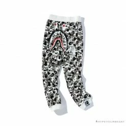 Hypeyourbeast BAPE Chinese Style Ink Camouflage 10th Anniversary Limited Pants 'WHITE'