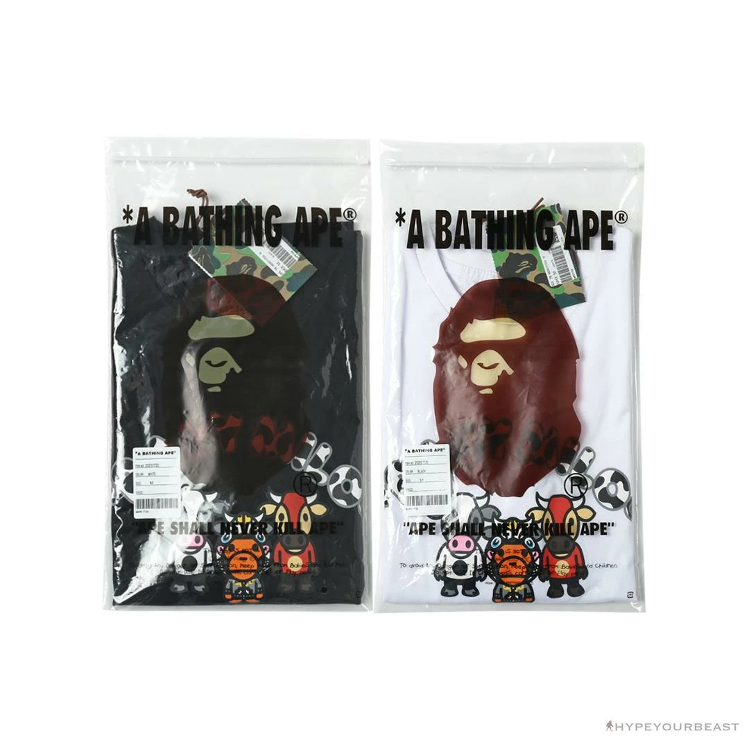 Hypeyourbeast BAPE Baby Milo Year Of The Ox Tee Shirt 'WHITE' Clothes 7 Hypeyourbeast BAPE Baby Milo Year Of The Ox Tee Shirt 'WHITE' Clothes