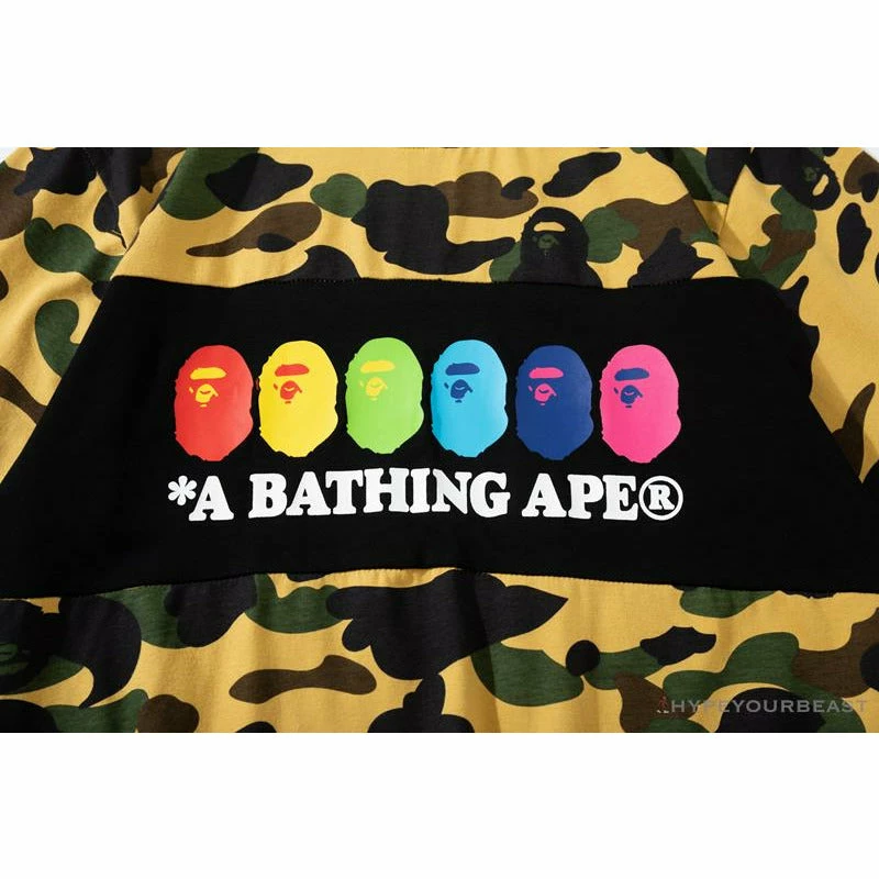Hypeyourbeast Clothes BAPE KIDS Color Ape Head Camouflage Tee Shirt 'YELLOW' 4 Hypeyourbeast Clothes BAPE KIDS Color Ape Head Camouflage Tee Shirt 'YELLOW'