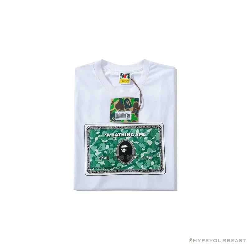 Hypeyourbeast BAPE Spoof Dollar Bill Tee Shirt 'WHITE' 3 Hypeyourbeast BAPE Spoof Dollar Bill Tee Shirt 'WHITE'