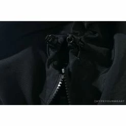 Hypeyourbeast BAPE X FCRB Joint Double Zip Camouflage Hoodie 'BLACK' Clothes