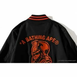 Hypeyourbeast BAPE X XO Red Jacket Baseball Uniform Clothes