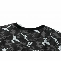 Hypeyourbeast BAPE Digital Pixel Camouflage Tee Shirt 'BLACK' Clothes
