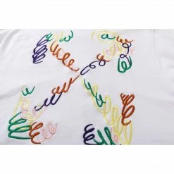 HypeYourBeast Off White Hoodie Embroidered White