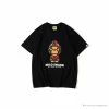 Hypeyourbeast BAPE Baby Milo Red Shark Hat Little Monkey Tee Shirt 'BLACK'