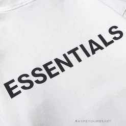 HypeYourBeast FOG Hoodie Reflective ‘ESSENTIALS’ White Hoodies & Jackets