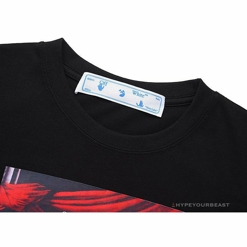 Hypeyourbeast OFF-WHITE Baroque Angel Religious Painting Tee Shirt 'BLACK' T-Shirts 4 Hypeyourbeast OFF-WHITE Baroque Angel Religious Painting Tee Shirt 'BLACK' T-Shirts