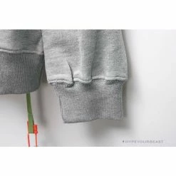 Hypeyourbeast Hoodies & Jackets OFF-WHITE Hand-Painted Utility Pole Worker Hoodie 'GREY'