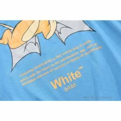 Hypeyourbeast OFF-WHITE Jerry Move Faster Tee Shirt 'BLUE'
