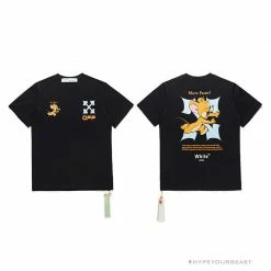 Hypeyourbeast T-Shirts OFF-WHITE Handsome Jerry Arrow Tee Shirt 'BLACK'