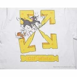 Hypeyourbeast OFF-WHITE Cat And Mouse Tee Shirt 'WHITE' T-Shirts 18 Hypeyourbeast OFF-WHITE Cat And Mouse Tee Shirt 'WHITE' T-Shirts