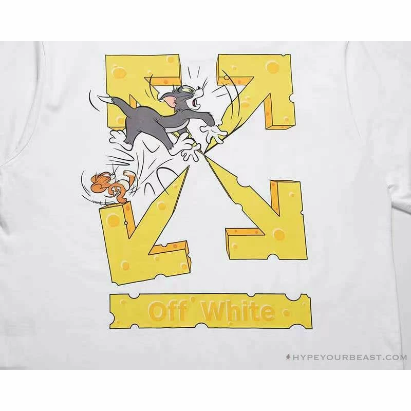 Hypeyourbeast OFF-WHITE Cat And Mouse Tee Shirt 'WHITE' T-Shirts 8 Hypeyourbeast OFF-WHITE Cat And Mouse Tee Shirt 'WHITE' T-Shirts