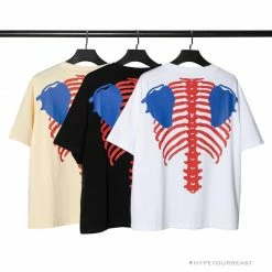 Hypeyourbeast OFF-WHITE Loose X Oversized Chest Tee Shirt 'WHITE'