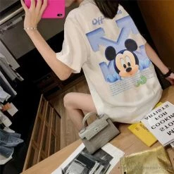Hypeyourbeast OFF-WHITE Disney Spring X Summer Mickey Arrow Tee Shirt 'WHITE'