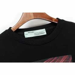 Hypeyourbeast OFF-WHITE New Madonna Painting Cotton Terry Long Sleeve Shirt 'BLACK' Shirts 16 Hypeyourbeast OFF-WHITE New Madonna Painting Cotton Terry Long Sleeve Shirt 'BLACK' Shirts