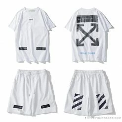 Hypeyourbeast OFF-WHITE Classic Seeing Things Shorts 'WHITE' 21 Hypeyourbeast OFF-WHITE Classic Seeing Things Shorts 'WHITE'