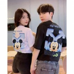 Hypeyourbeast OFF-WHITE Disney Spring X Summer Mickey Arrow Tee Shirt 'BLACK' T-Shirts