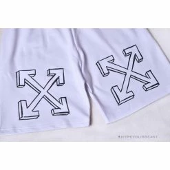 Hypeyourbeast OFF-WHITE Dimensional Sketch Shorts 'WHITE' Pants