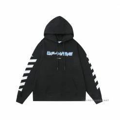 HypeYourBeast Off White Hoodie Looney - Black Hoodies & Jackets