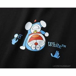 Hypeyourbeast OFF-WHITE Spoof Doraemon Arrow Tee Shirt 'BLACK' T-Shirts 14 Hypeyourbeast OFF-WHITE Spoof Doraemon Arrow Tee Shirt 'BLACK' T-Shirts