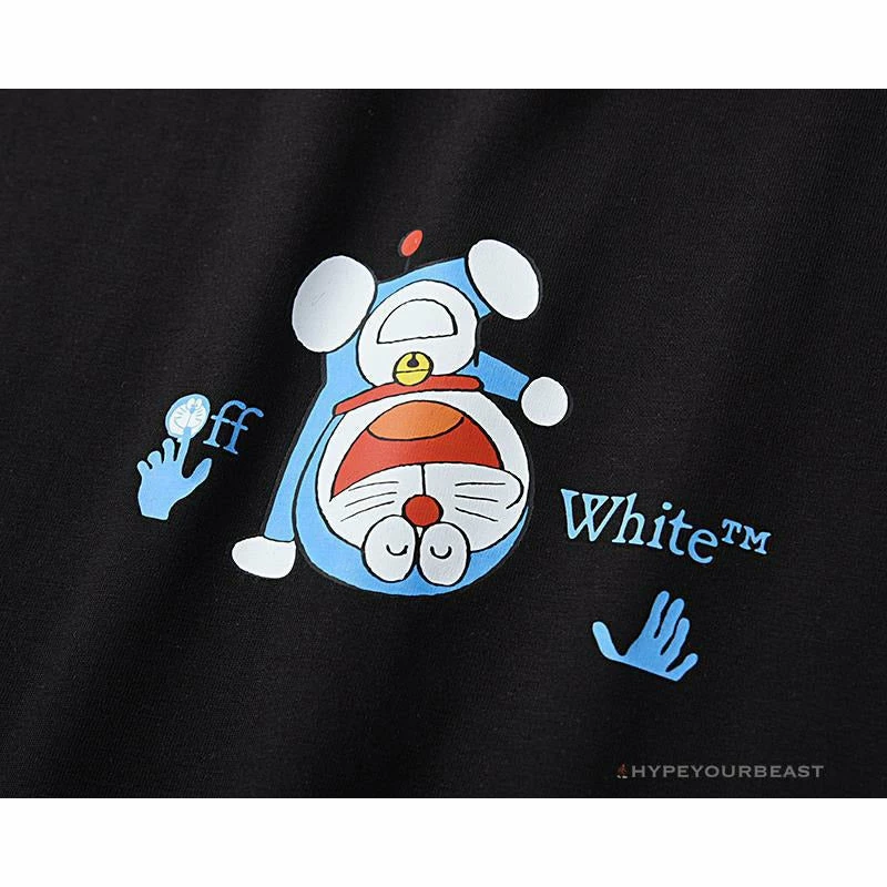 Hypeyourbeast OFF-WHITE Spoof Doraemon Arrow Tee Shirt 'BLACK' T-Shirts 5 Hypeyourbeast OFF-WHITE Spoof Doraemon Arrow Tee Shirt 'BLACK' T-Shirts