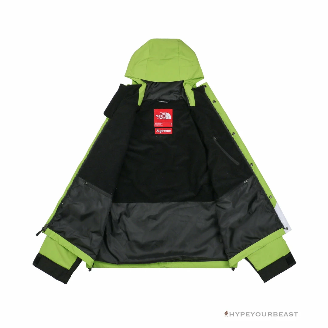 HypeYourBeast Supreme X TNF Logo Mountain Jacket Green 3 HypeYourBeast Supreme X TNF Logo Mountain Jacket Green