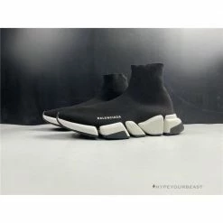 Hypeyourbeast BCG Sock Sneakers Black / White Sole Balanciaga Sock Sneakers