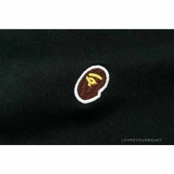 Hypeyourbeast BAPE Classic Ape Head Embroidered Standard Cotton Terry Hoodie 'BLACK' Clothes