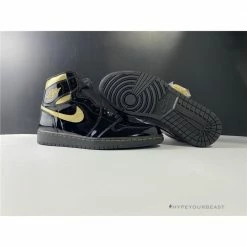 Hypeyourbeast Air Jordan 1 High 'Black Metallic Gold'