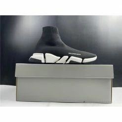 Hypeyourbeast BCG Sock Sneakers Black / White Sole Balanciaga Sock Sneakers