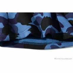 Hypeyourbeast BAPE X READYMADE Tiger Head Foam Camouflage Shorts 'BLUE' Clothes