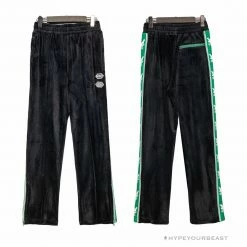 Hypeyourbeast OFF-WHITE Side Webbing Casual Green Letter Pants