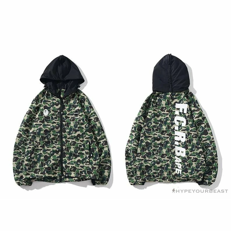 Hypeyourbeast BAPE X FCRB Joint Double Zip Camouflage Hoodie 'GREEN' 14 Hypeyourbeast BAPE X FCRB Joint Double Zip Camouflage Hoodie 'GREEN'