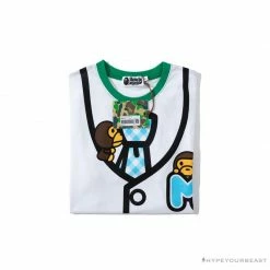 Hypeyourbeast BAPE Baby Milo Cartoon Vest Color Matching Tee Shirt