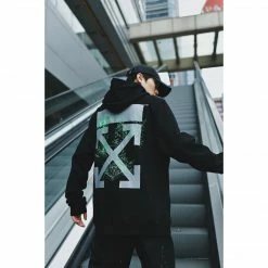 HypeYourBeast Off White Hoodie Machine Black
