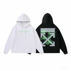 HypeYourBeast Off White Hoodie Machine Black